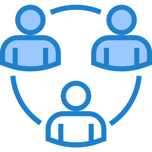 Icono de Colaboración en Gradoz simbolizando el trabajo en equipo.